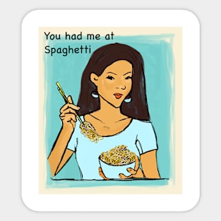 Spaghetti Sticker